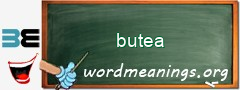 WordMeaning blackboard for butea